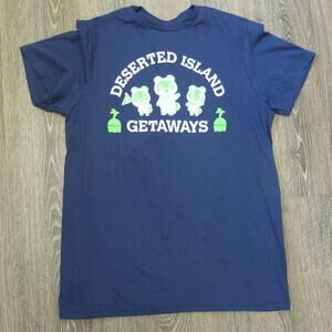 NINTENDO ANIMAL CROSSING *NWT* Deserted Island Getaway Top Size M Blue